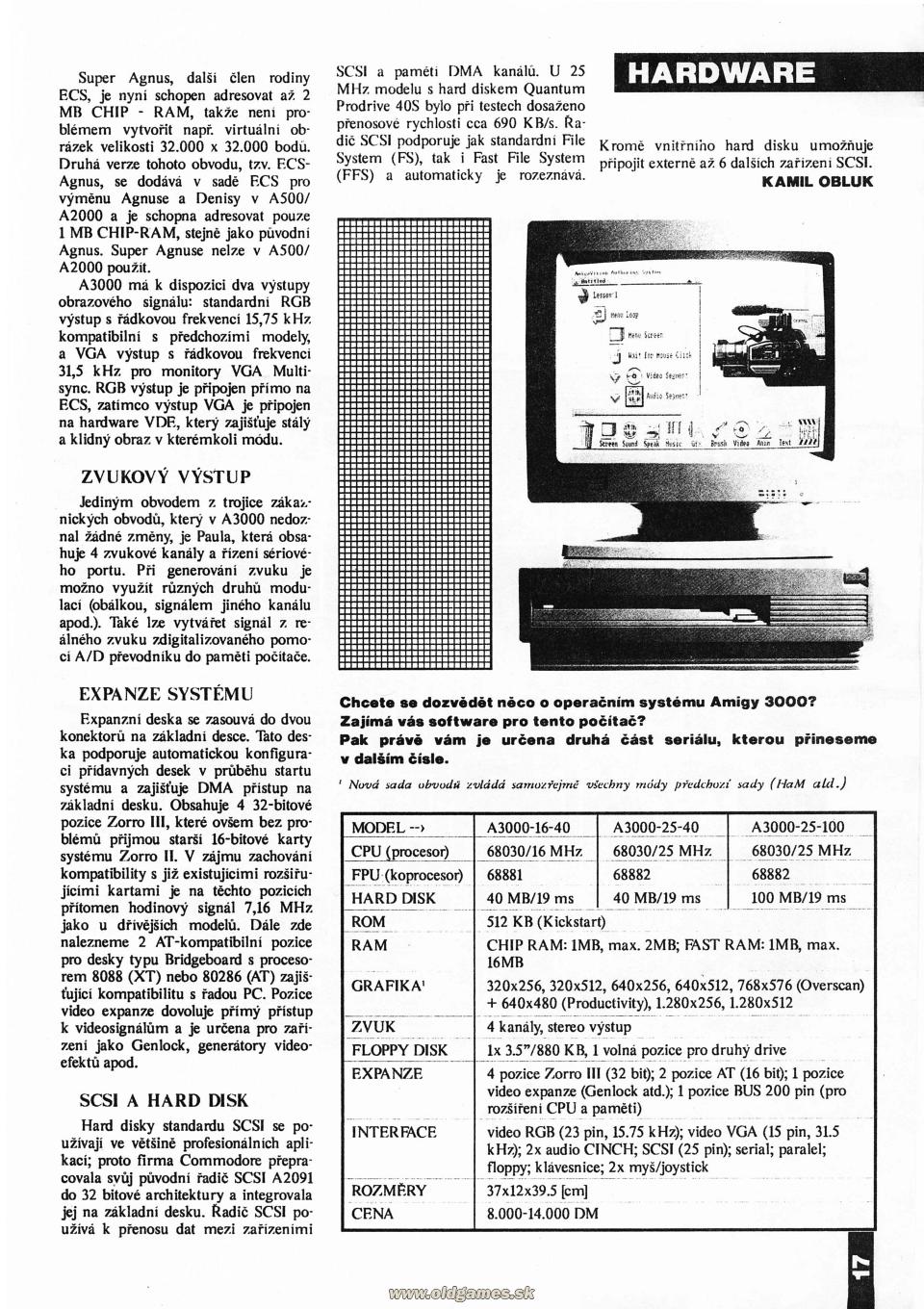Hardware: Amiga 3000