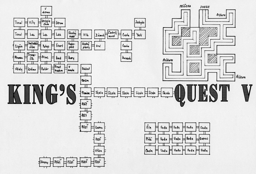 King's Quest V, Mapa