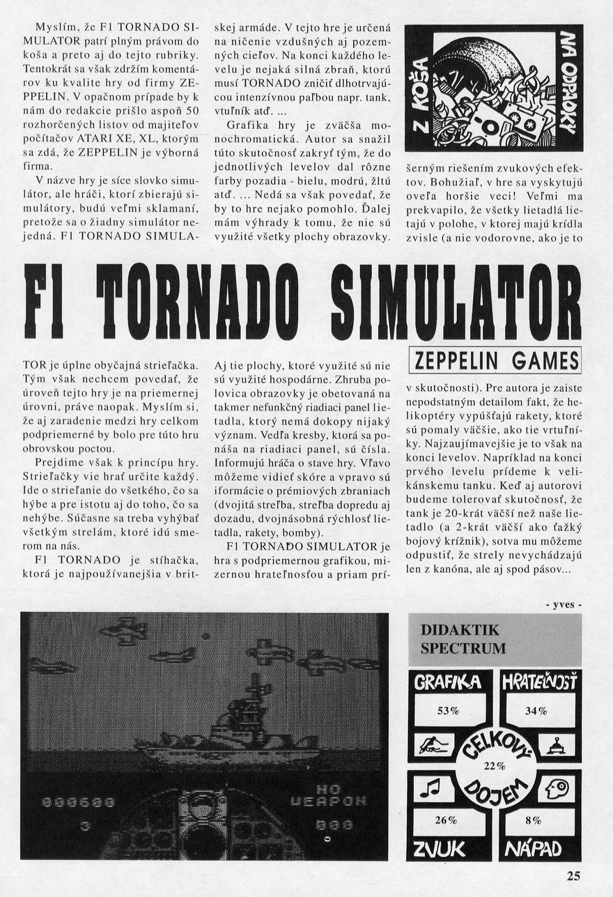 F1 Tornado Simulator