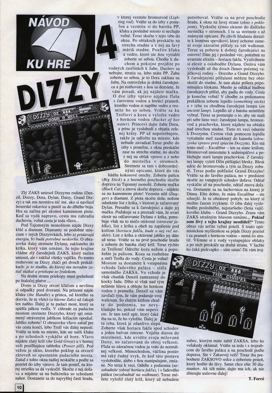 Dizzy 4, Návod