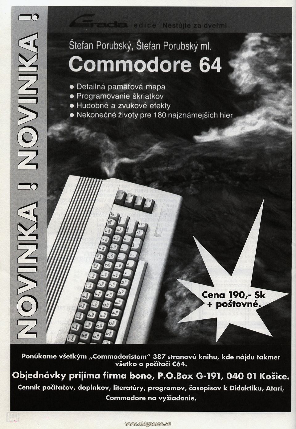 reklama: Bono - Commodore 64