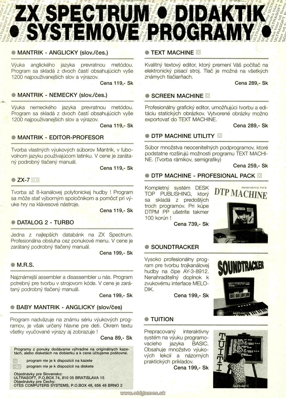 Ultrasoft: Systémové programy pre ZX Spectrum - Didaktik