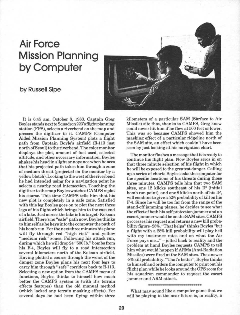 Air Force Mission Planning by Computer