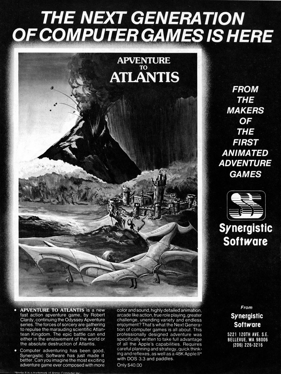 Advertisement: Apventure to Atlantis