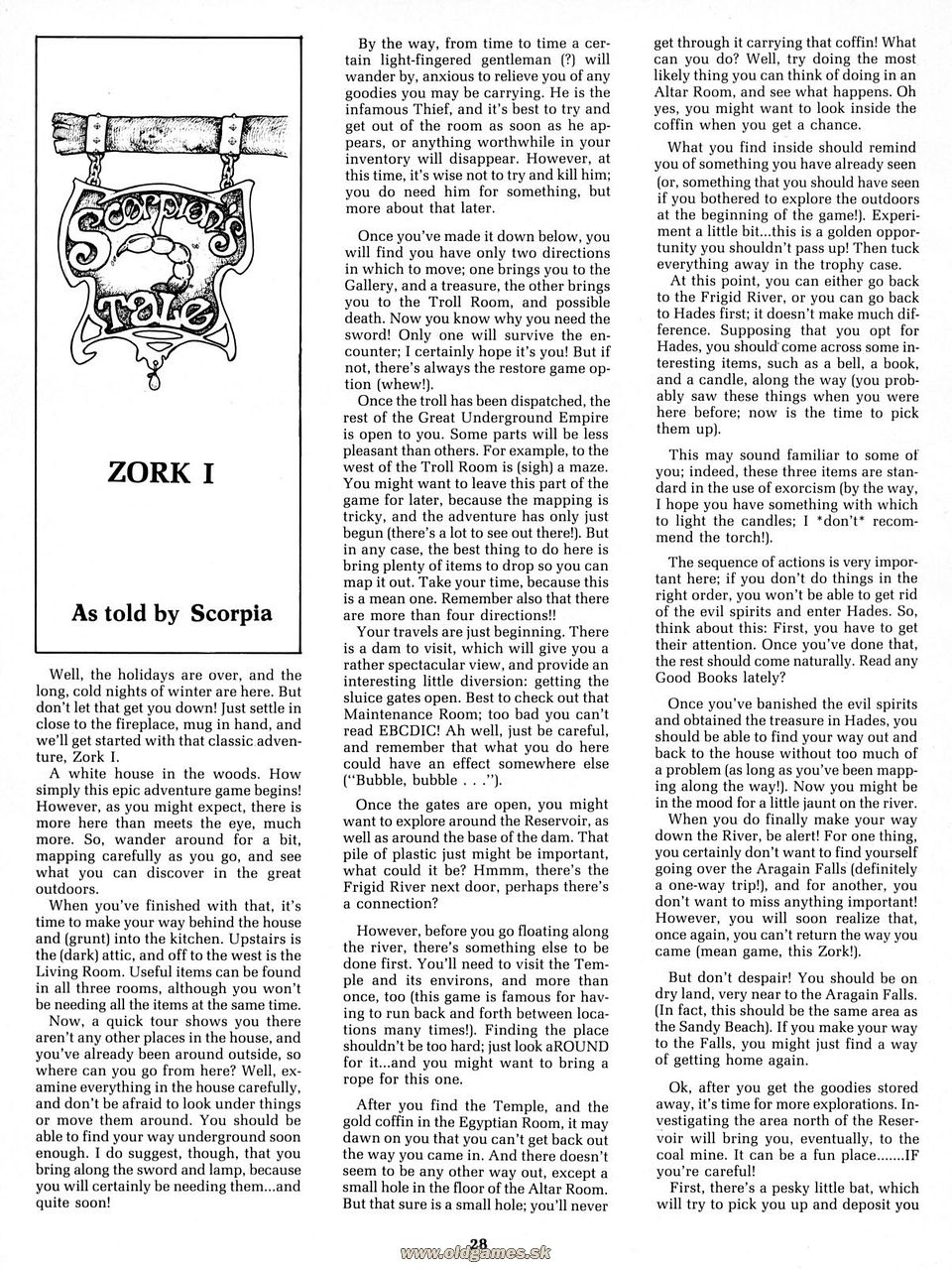 Scorpion's Tale: Zork I