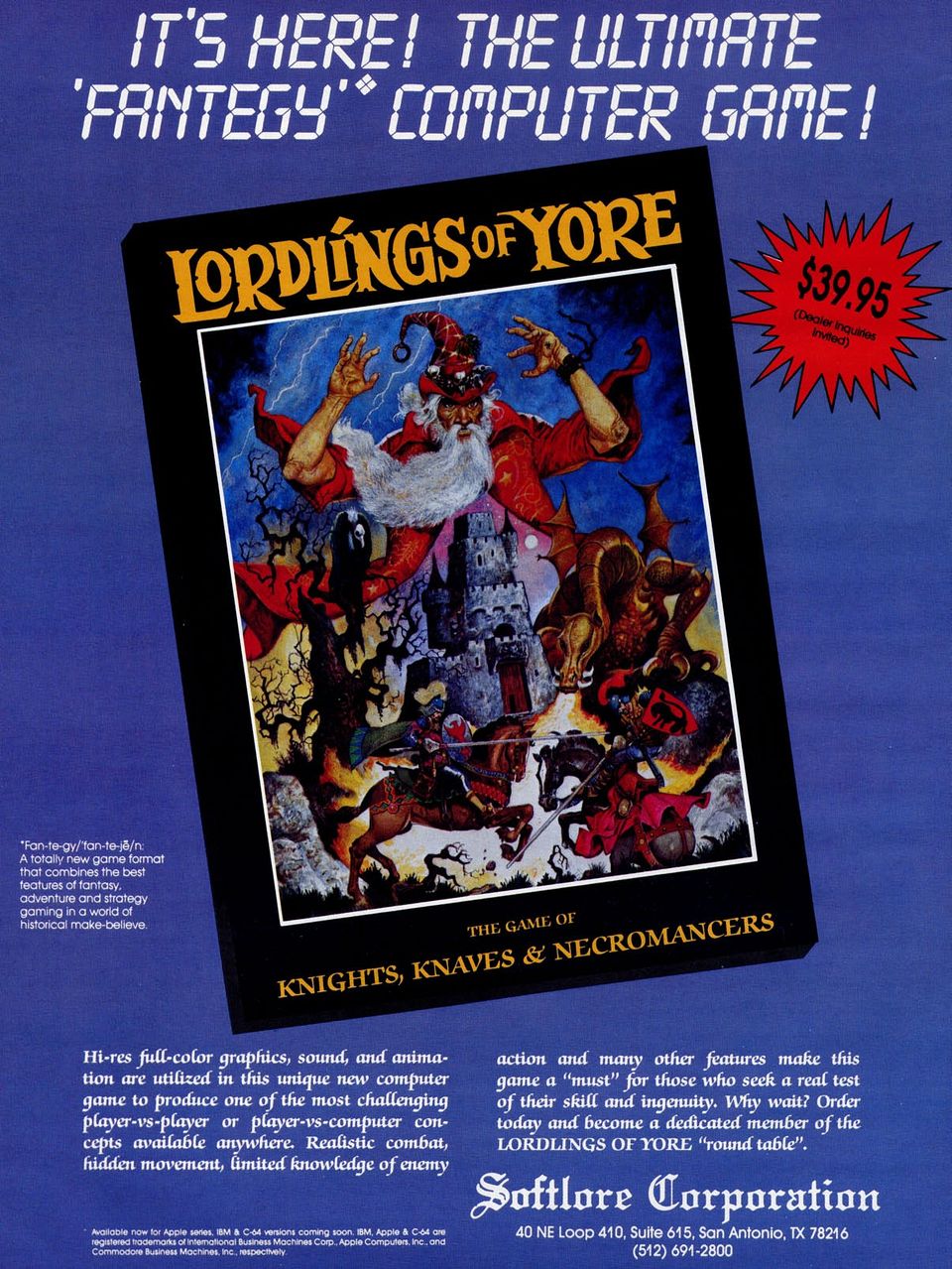 Ads: Lordlings of Yore
