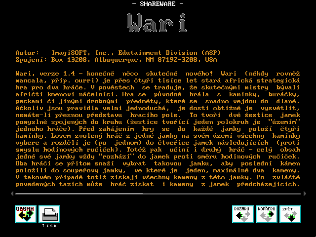 Wari 1.4 (Shareware)
