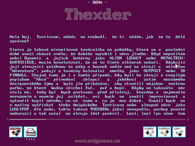 Demo: Thexder