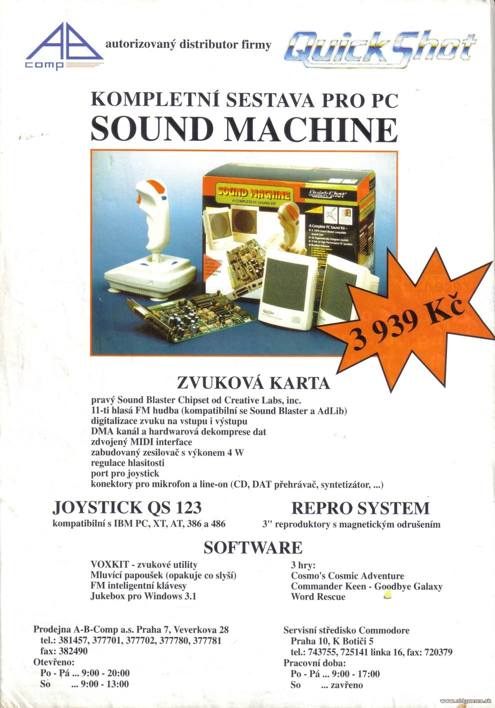 reklama: ABComp, Sound Machine