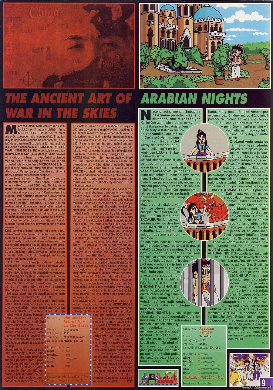 Ancient Art of War in the Skies, Arabian Nights