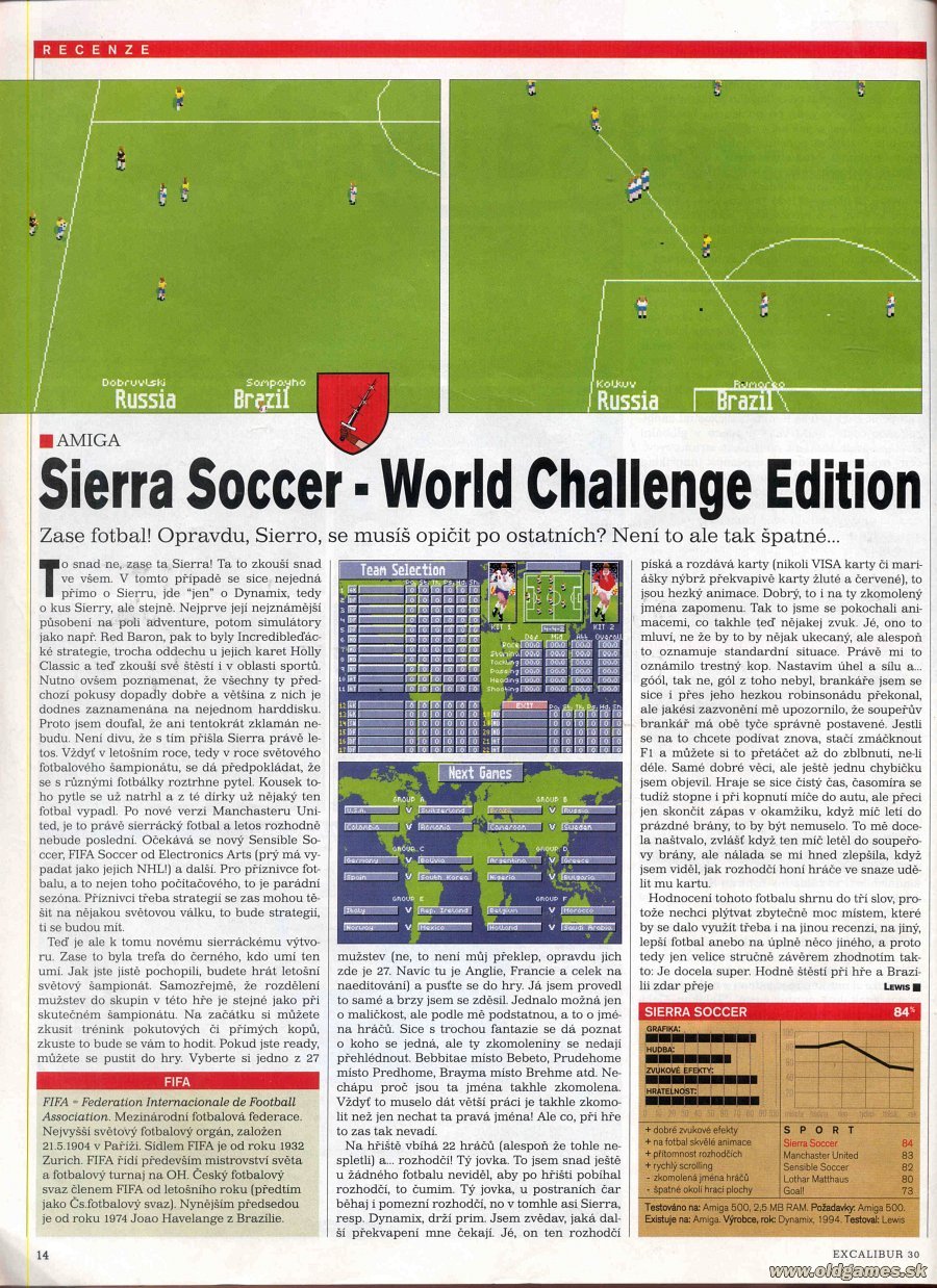 Sierra Soccer - World Challenge Edition
