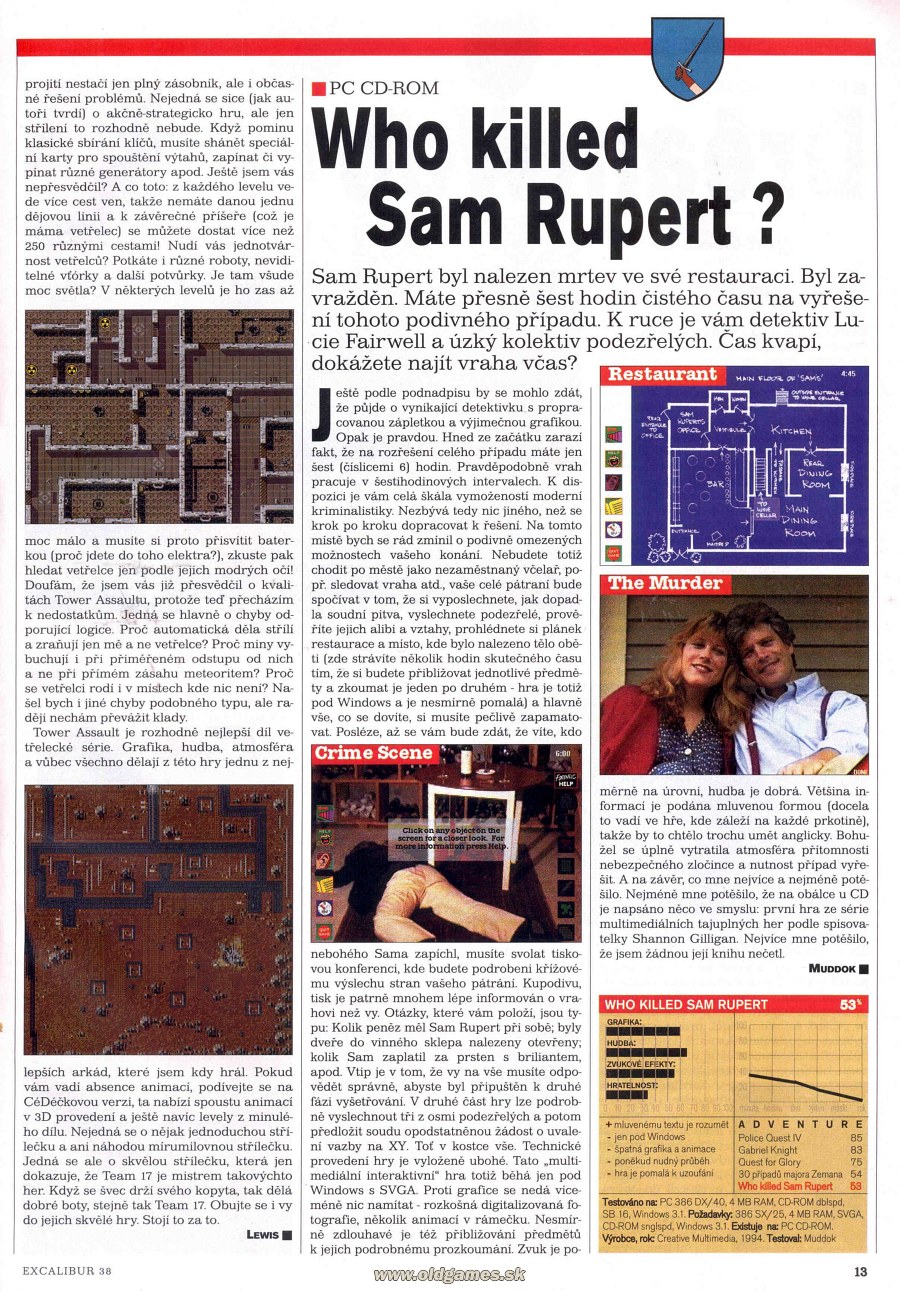 Who killed Sam Rupert?