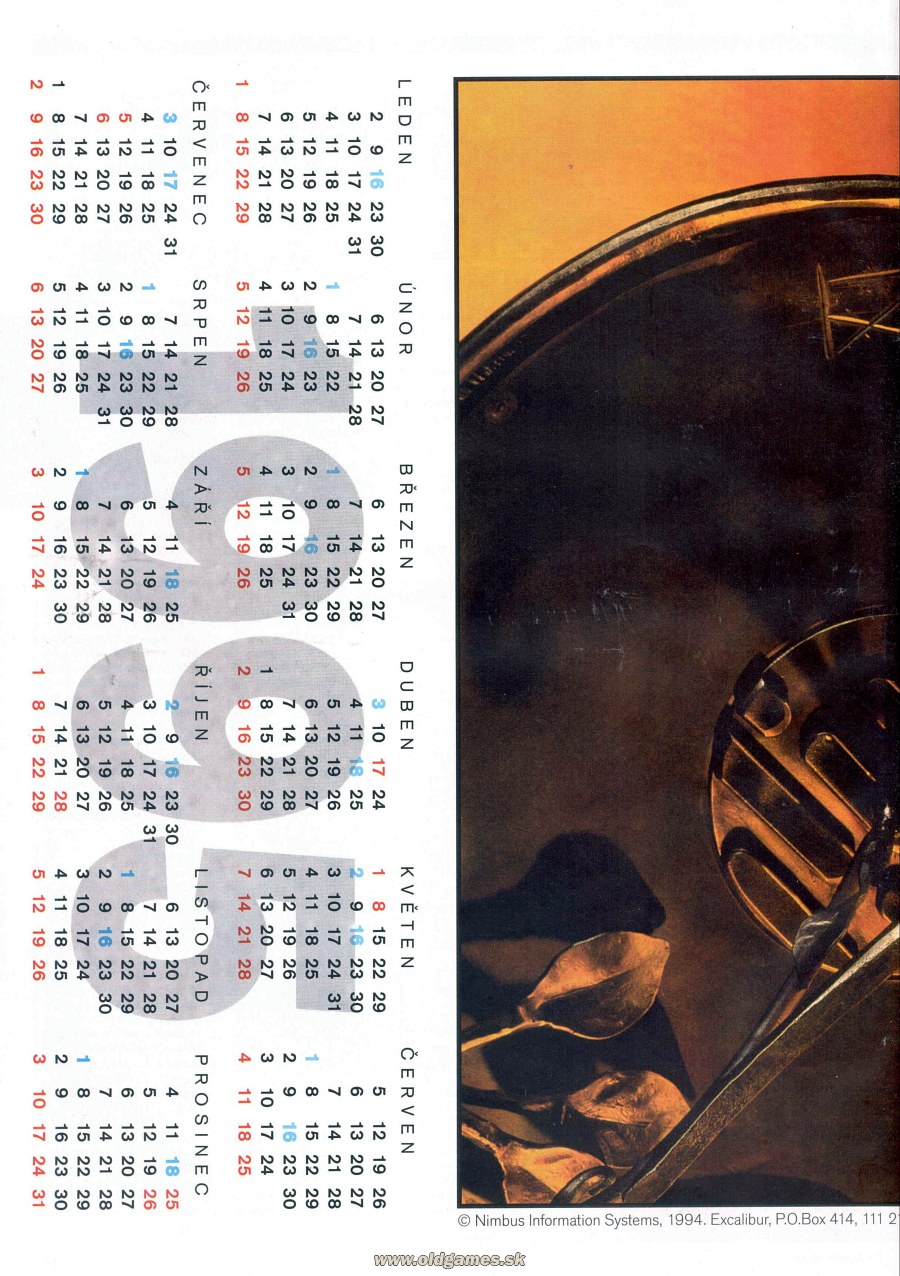 Kalendár 1995
