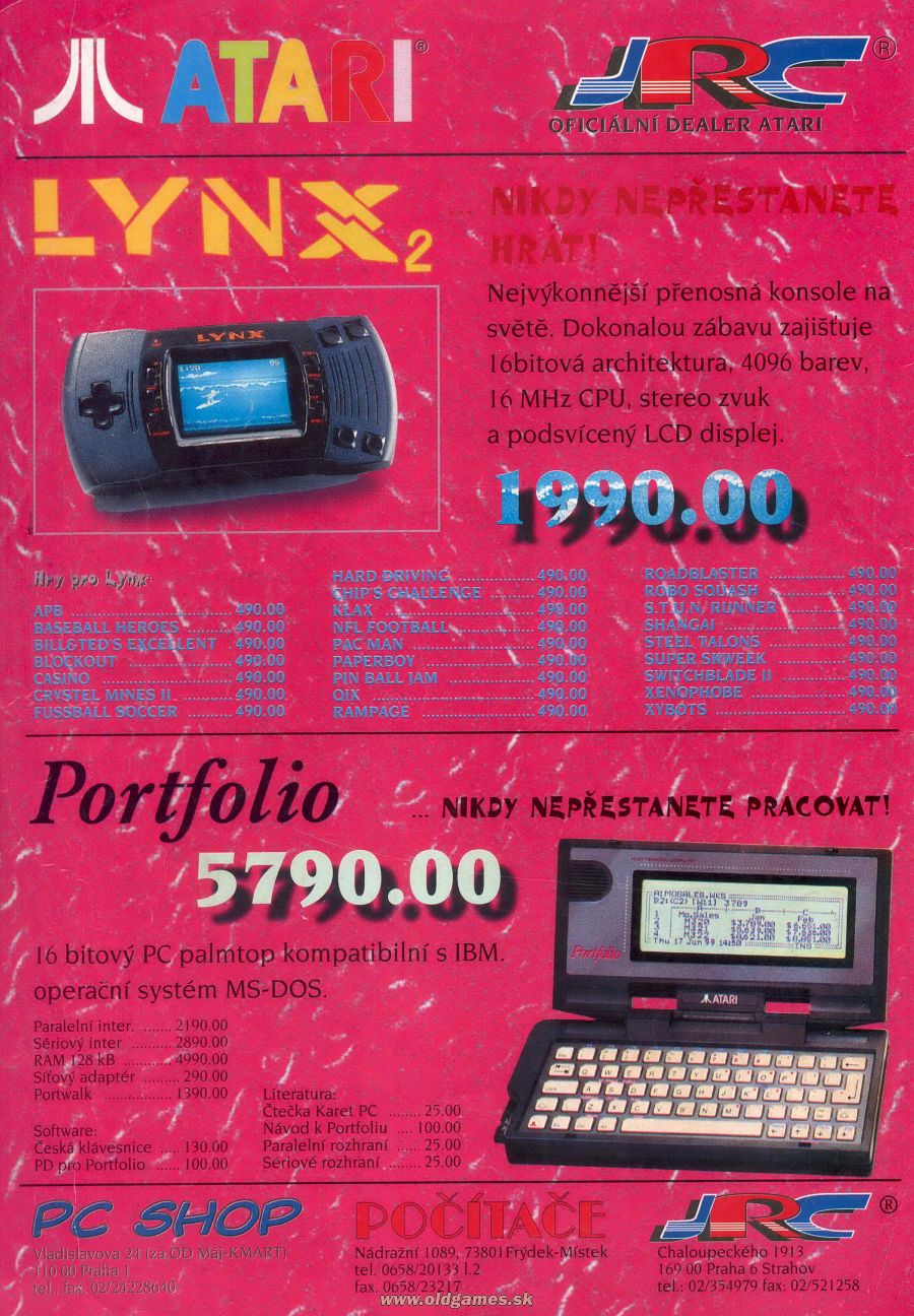 reklama, Atari Lynx