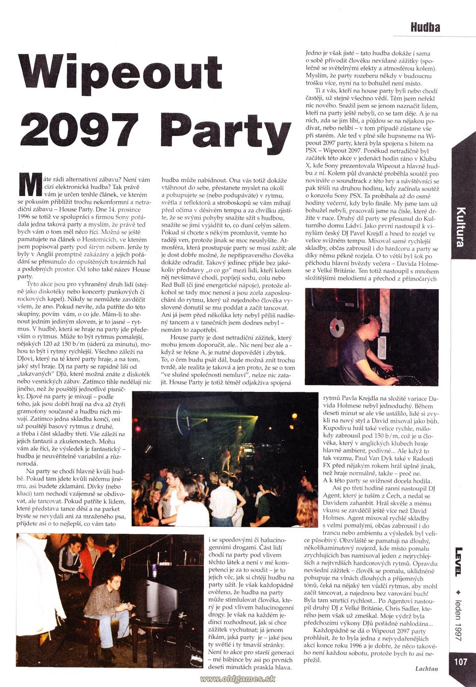 Reportáž: Wipeout 2097 Party