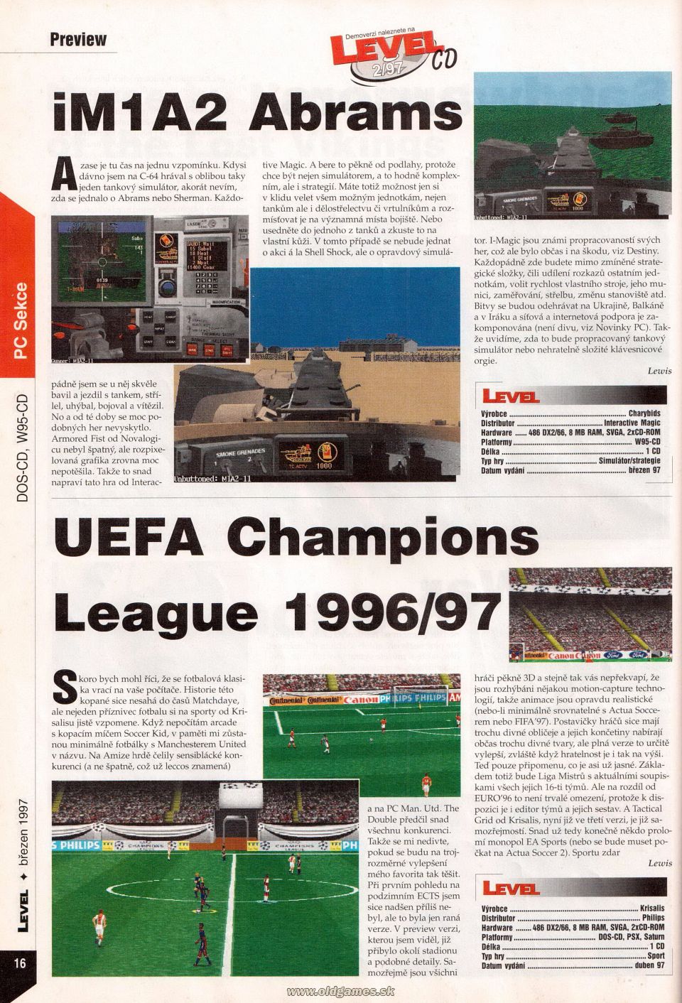 Preview: iMA2 Abrams, UEFA Champions League 1996/97