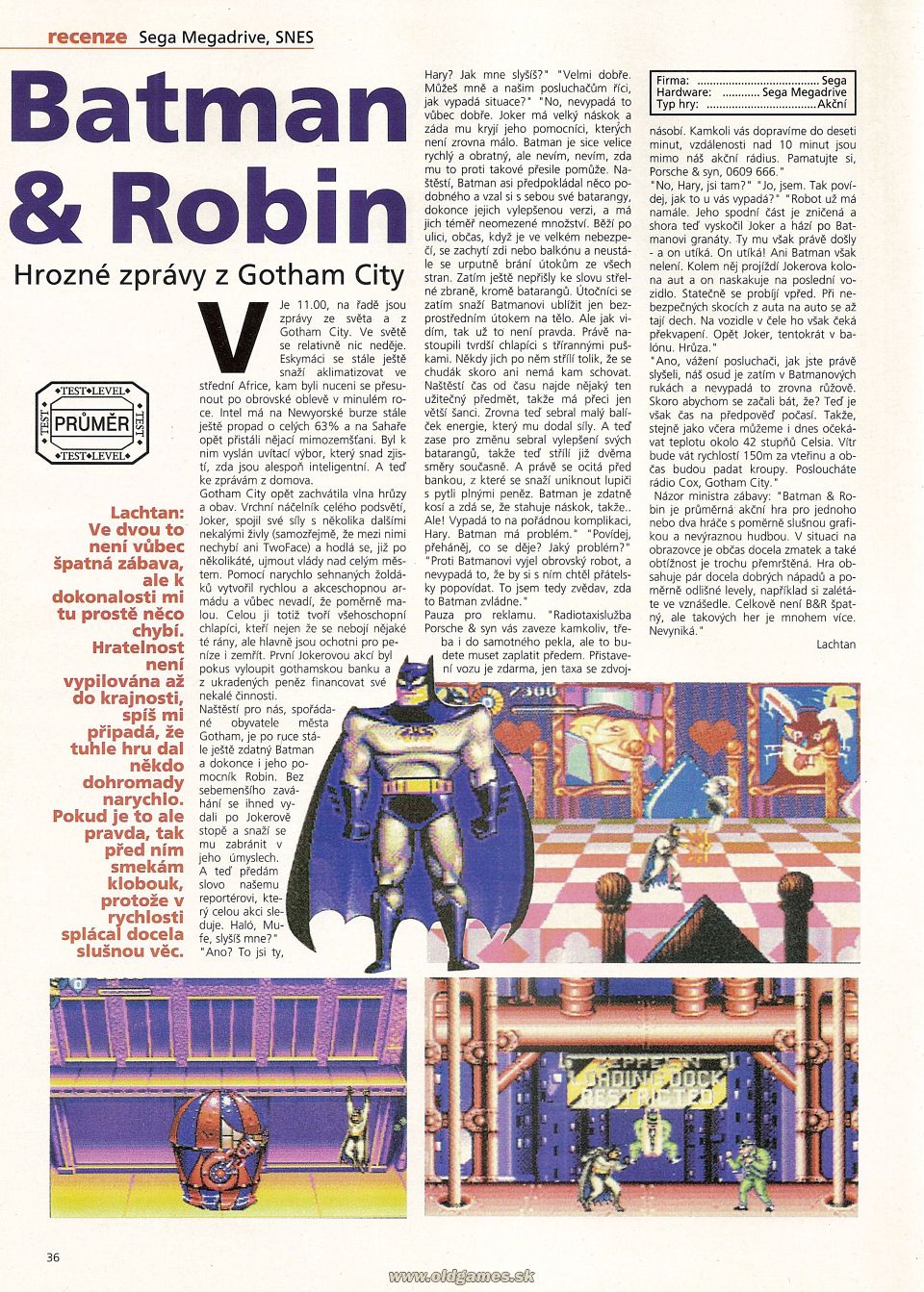 Batman & Robin - Sega Genesis