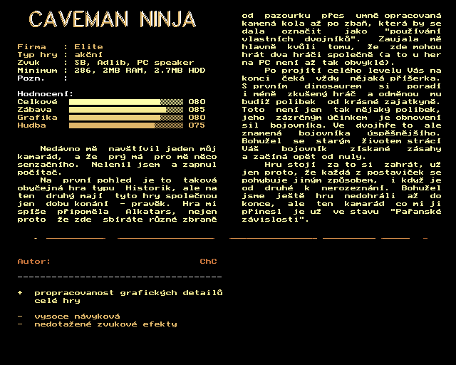 Caveman Ninja