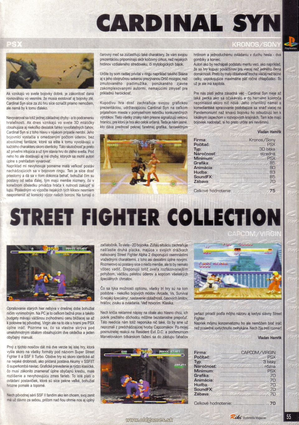 Cardinal Syn, Street Fighter Collection