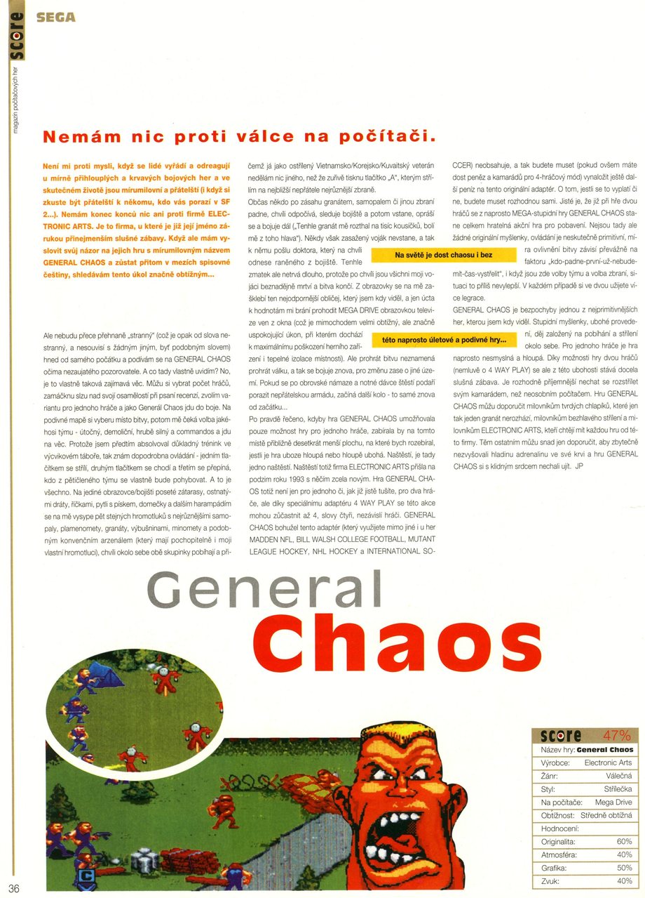 General Chaos, Sega