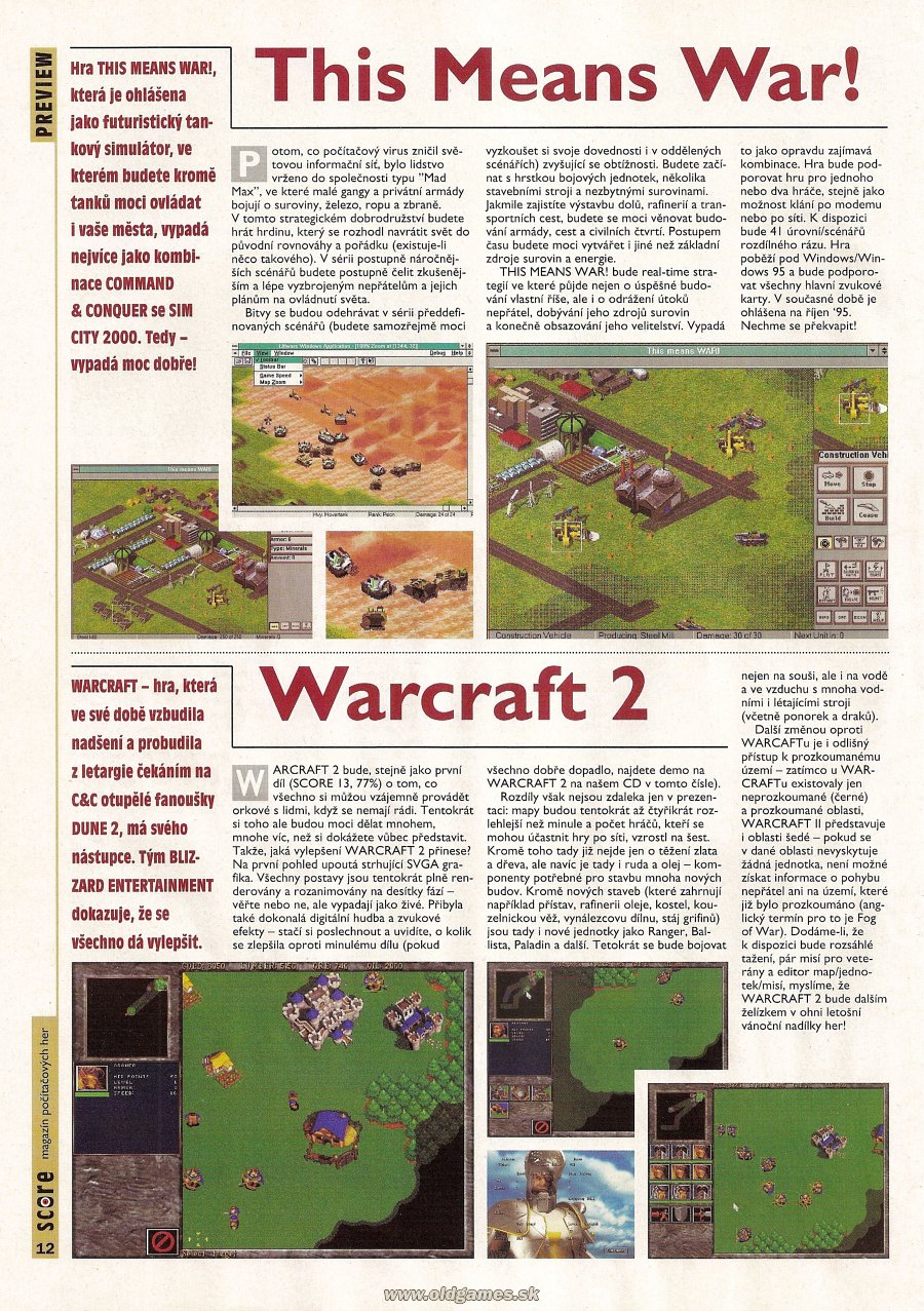 Preview: This Means War!, Warcraft 2