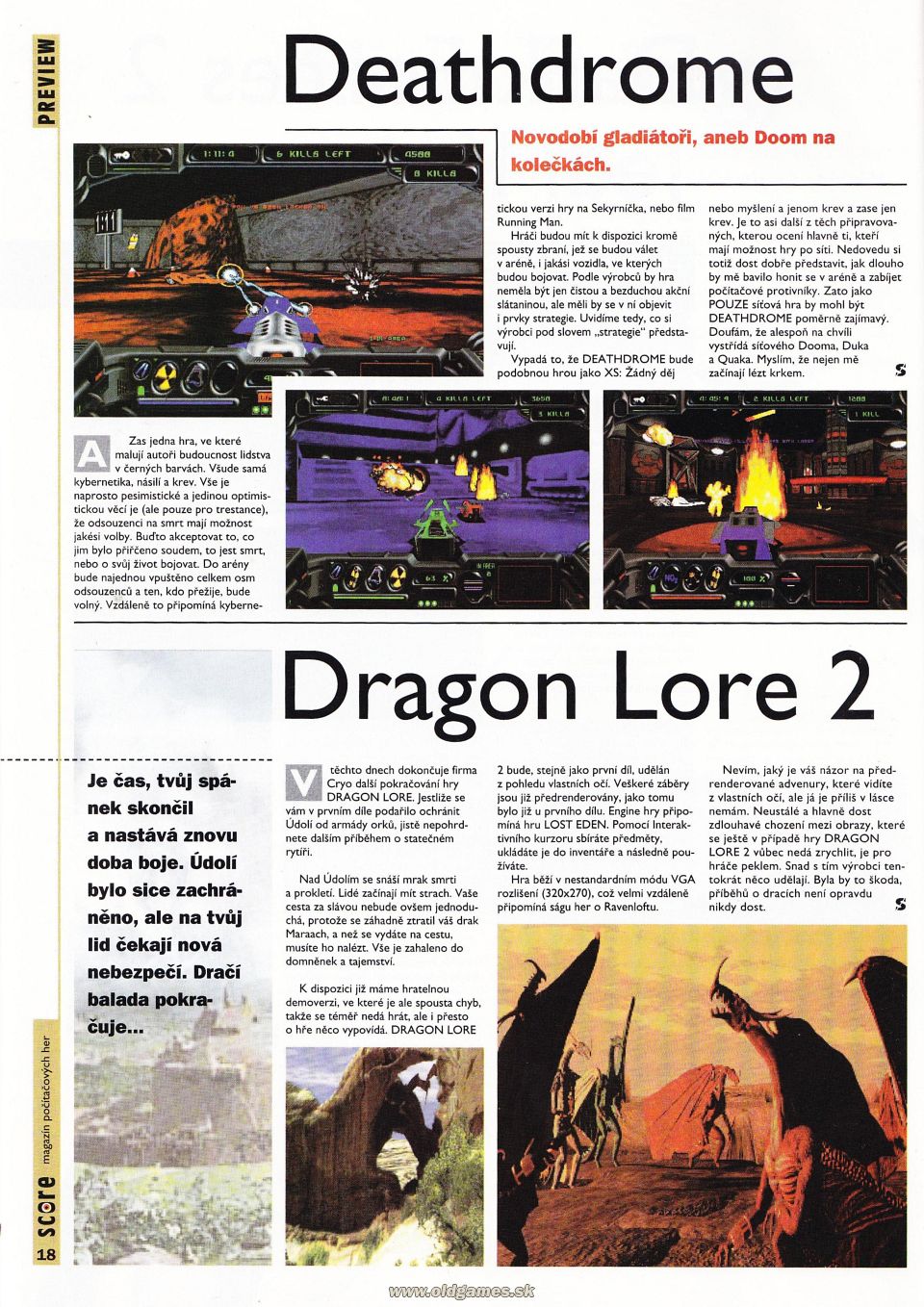 Preview: Deathdrome, Dragon Lore 2