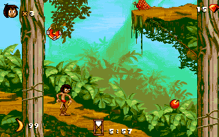Jungle Book, The - DOS, Gameplay