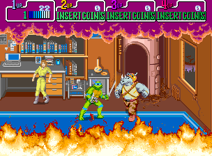 Teenage Mutant Ninja Turtles II: The Arcade Game - Arcade, Gameplay
