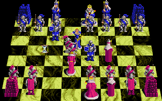 Battle Chess - PC VGA, Queen vs Pawn