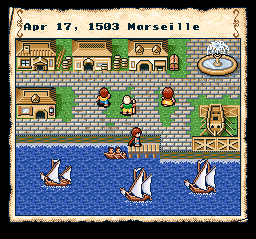 Uncharted Waters - SNES, Marseille