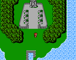 Final Fantasy - NES - first town (Coneria)