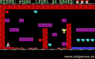 Dangerous Dave - PC DOS (VGA 1990), Level 2