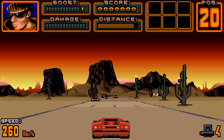 Crazy Cars 3 - PC DOS, Gameplay