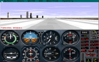 Microsoft Flight Simulator 5.0 - PC DOS, v5.0 - Start...