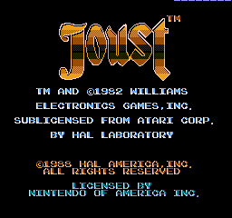 Joust for NES