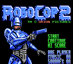 RoboCop 2 pre NES