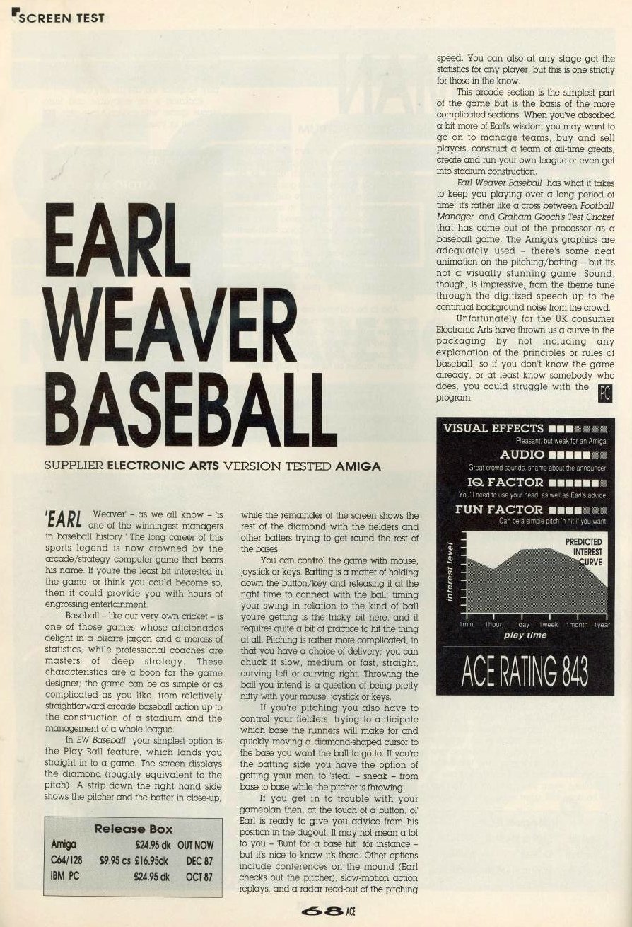 Earl Weaver Baseball (Amiga)