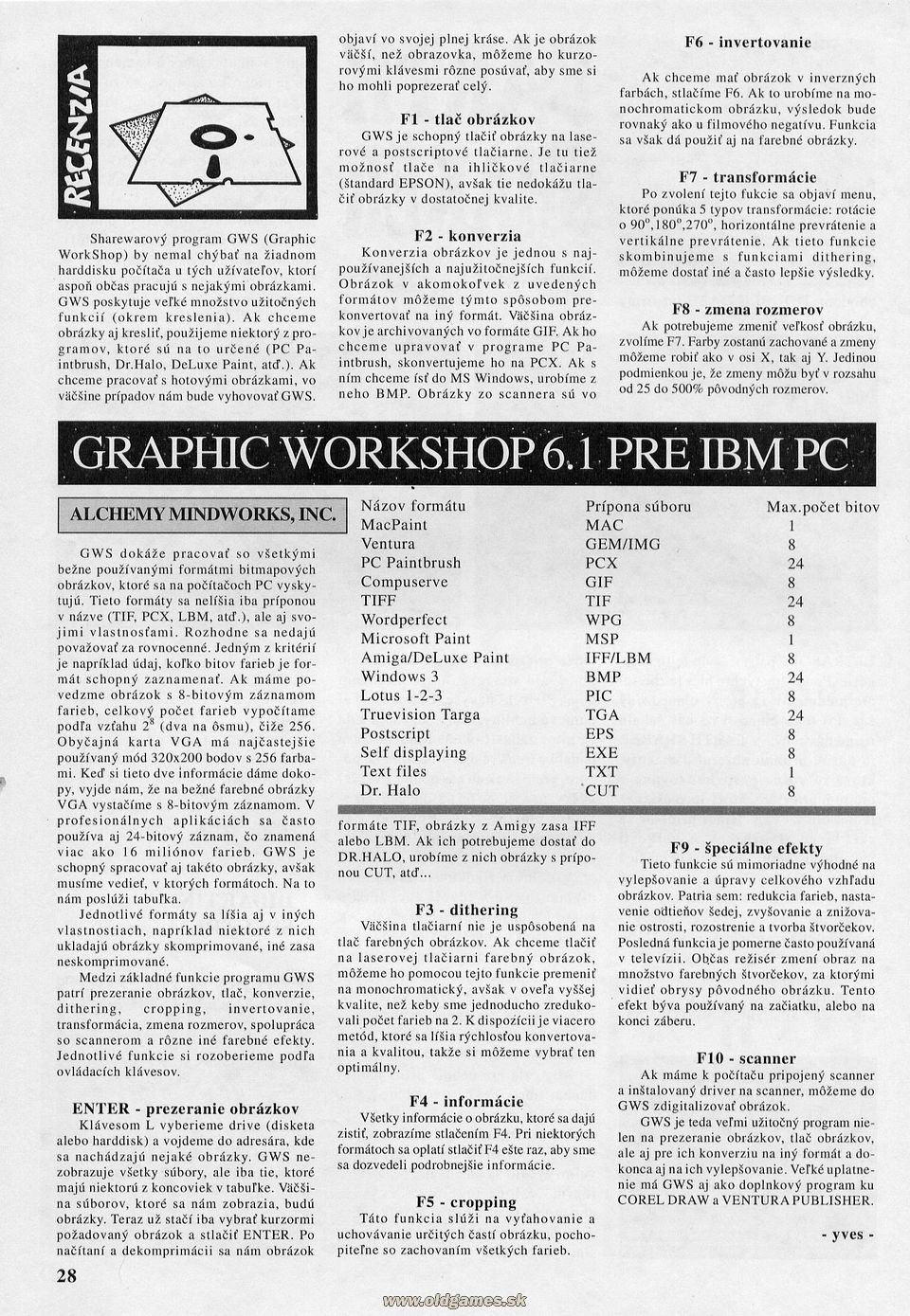 Graphic Workshop 6.1 pre IBM PC