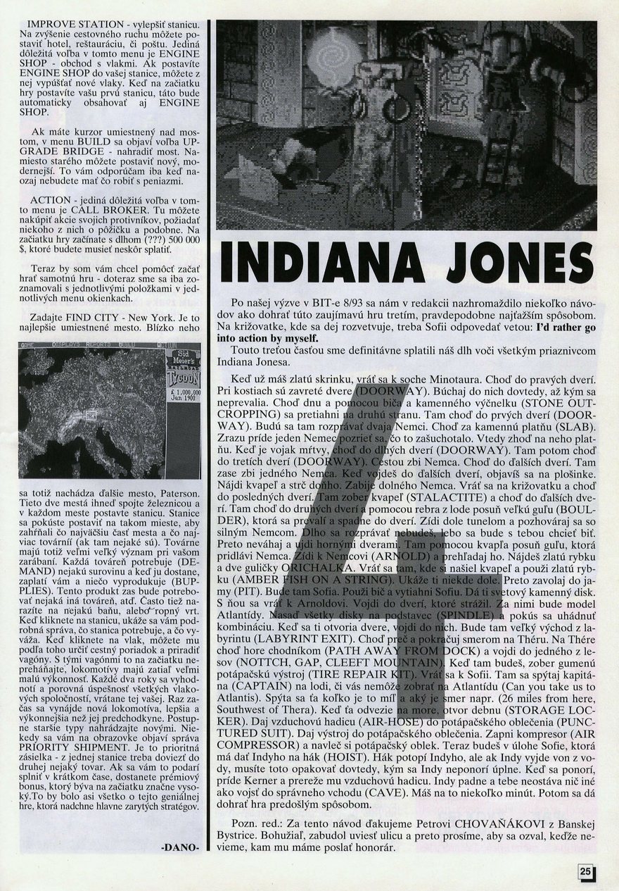 Indiana Jones 4, Návod (4)