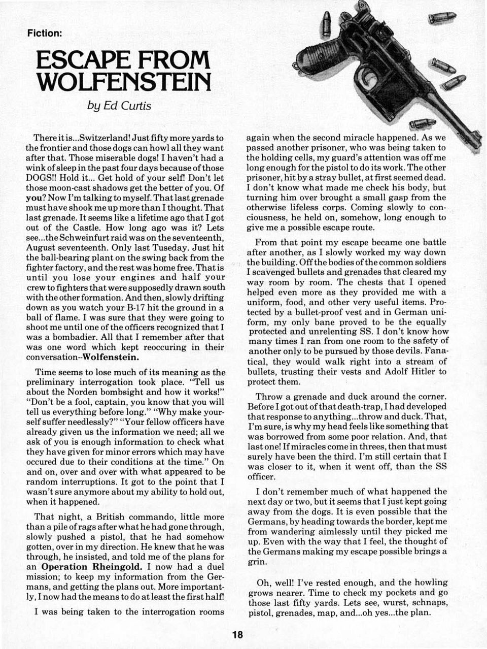 Escape from Wolfenstein