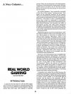 Real World Gaming: Introduction