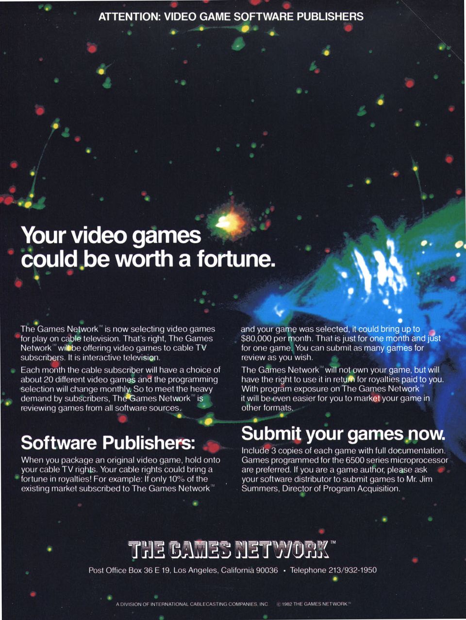 Advertisement: The Games Network