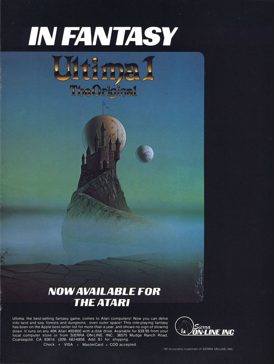 The Ultimate in Fantasy: Ultima I