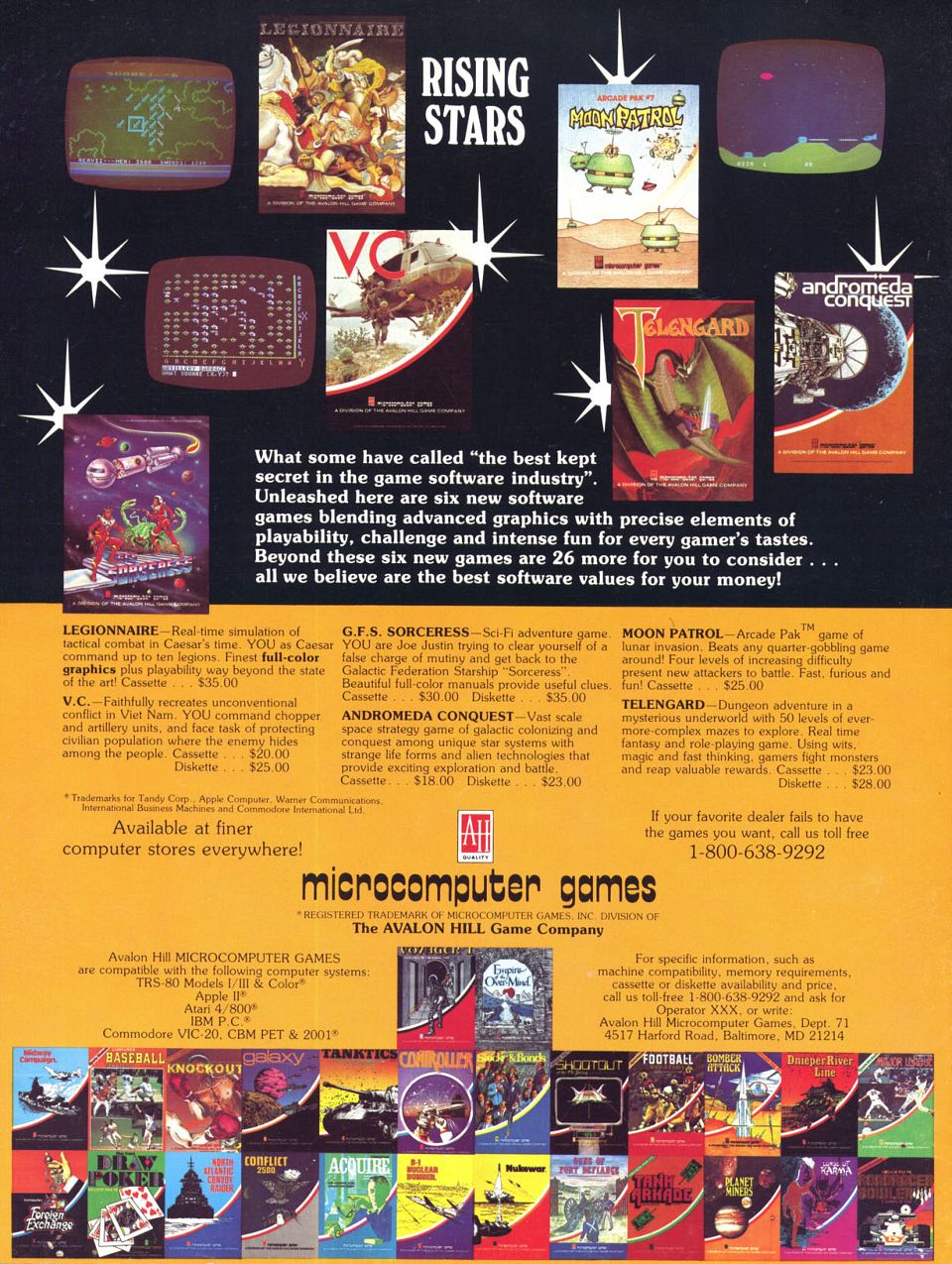 Advertisement: Microcomputer Games