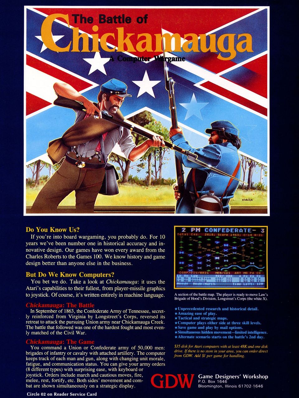 Ads: GDW - The Battle of Chickamauga