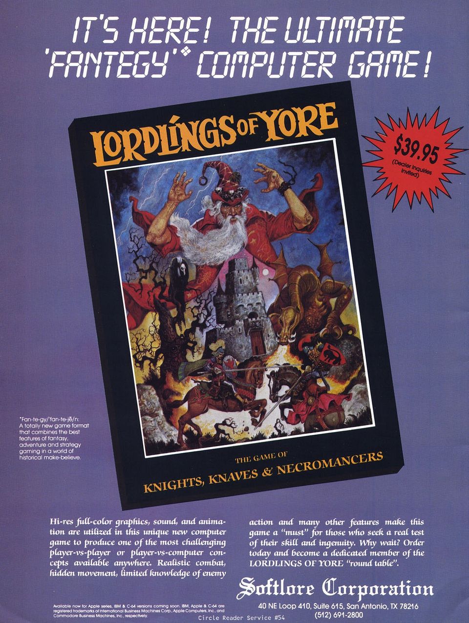 Ads: Lordligs of Yore