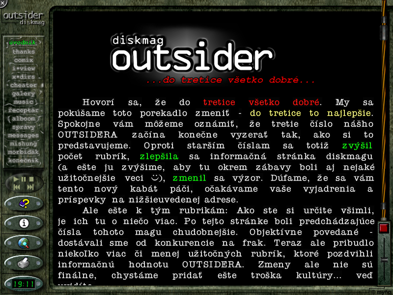 Diskmag Outsider č.3