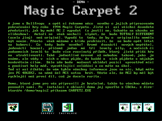 Magic Carpet 2 - Demo