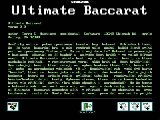 Ultimate Baccarat - Shareware