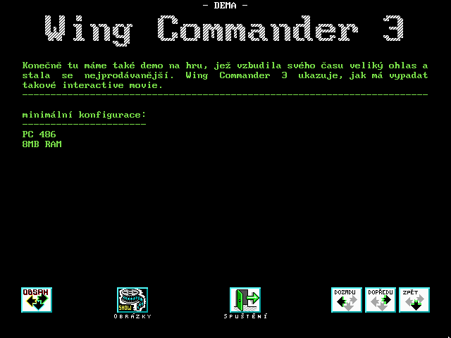 Wing Commander 3 - Demo